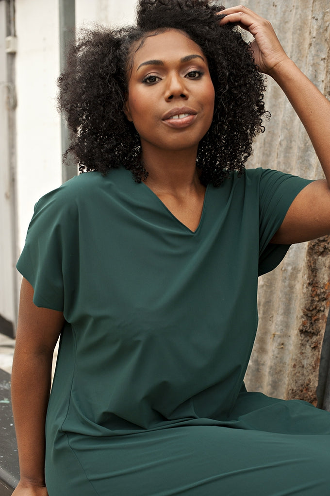 Dress SS - Light | Bottle Green