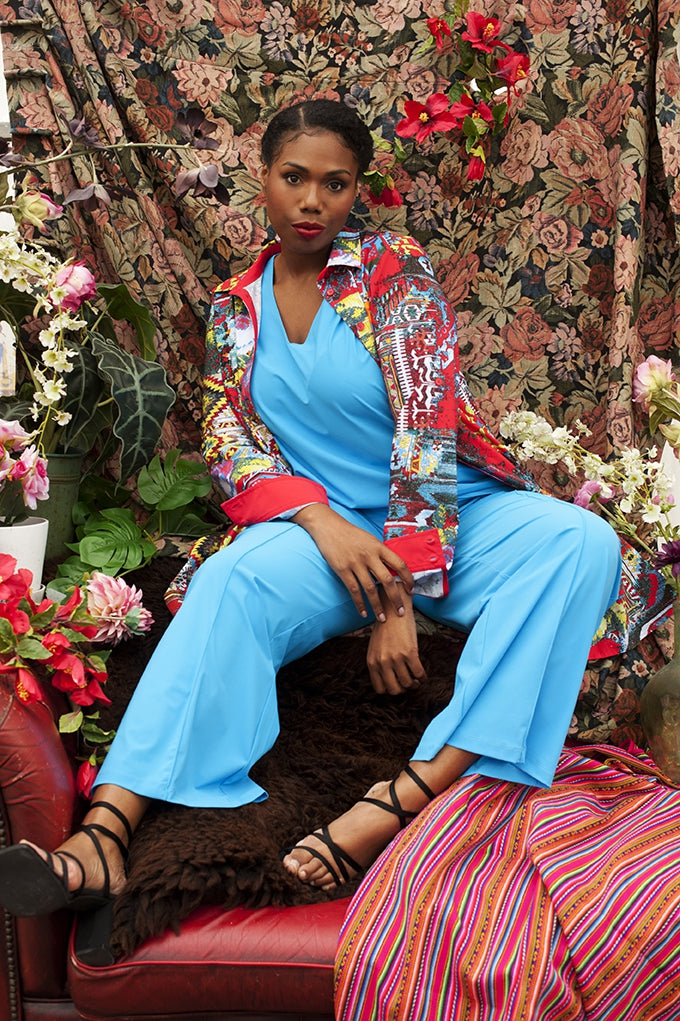 Pants Wide | Azur
