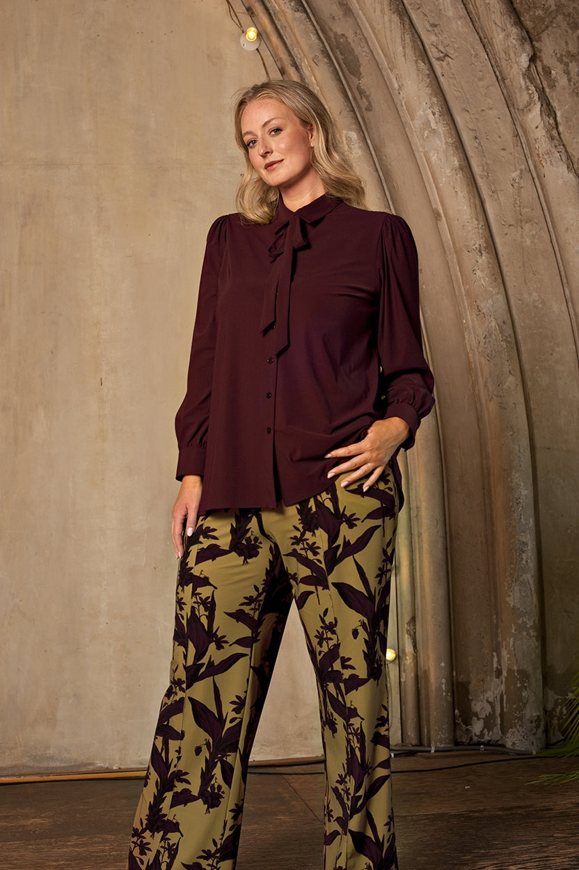 Pants Wide | Elegant Floral