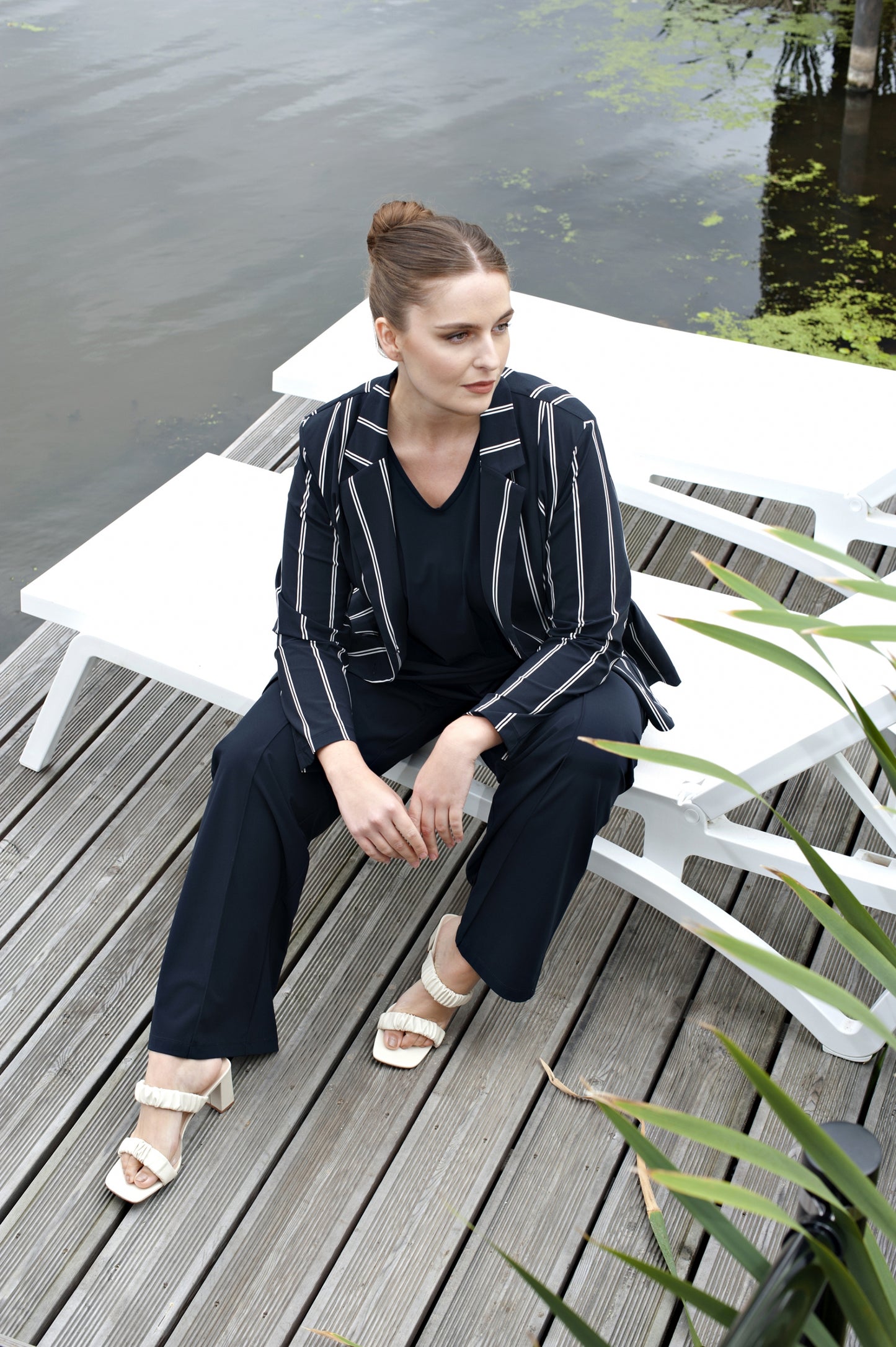 Pants Wide | Navy