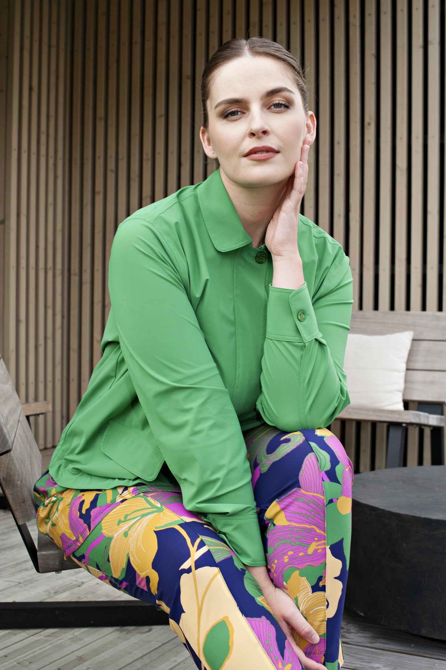 Cropped Jacket | Forest Green