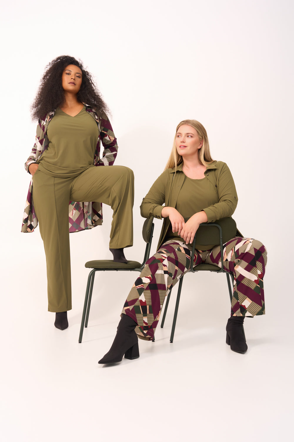 Tee Round Neck Midi | Olive
