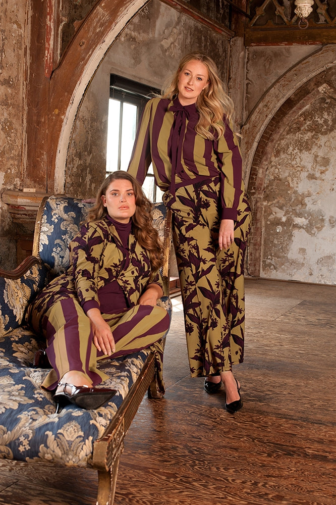 Pants Wide | Elegant Floral