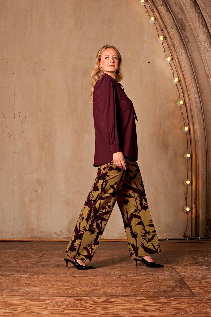 Pants Wide | Elegant Floral
