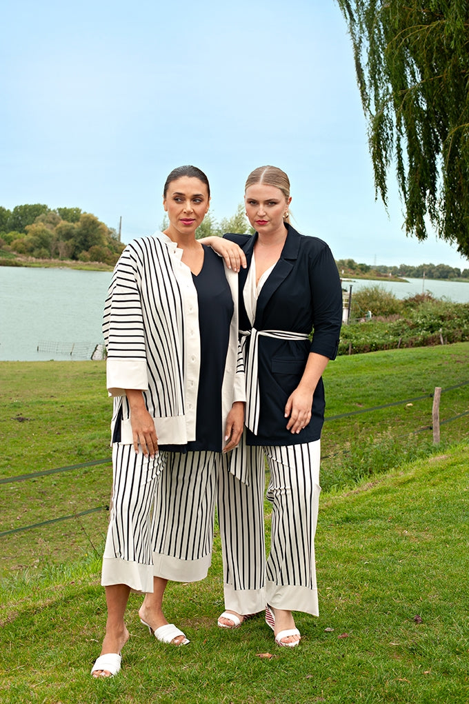 Pants Wide | Breton Stripe