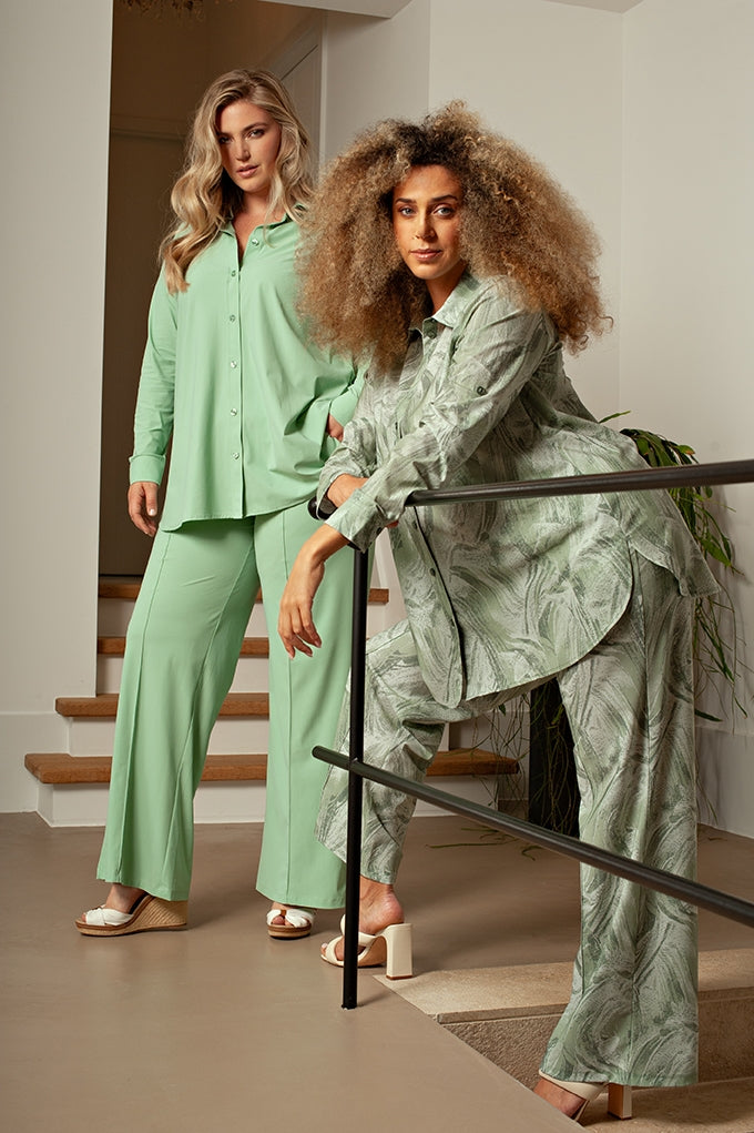 Blouse Midi LS | Mint