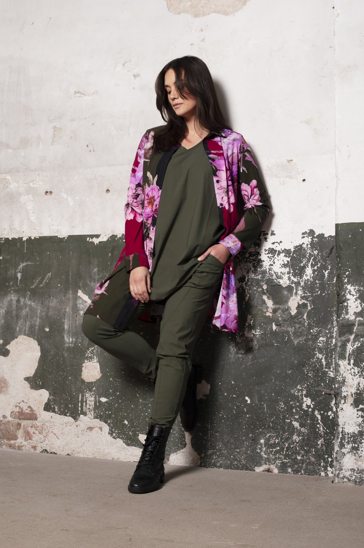 Blouse Long LS | Indian Flowers