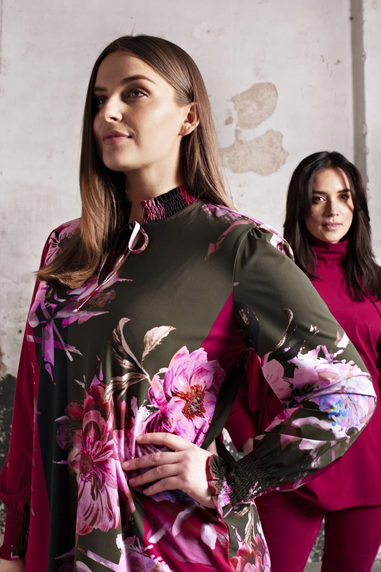 Smock Top LS | Indian Flowers