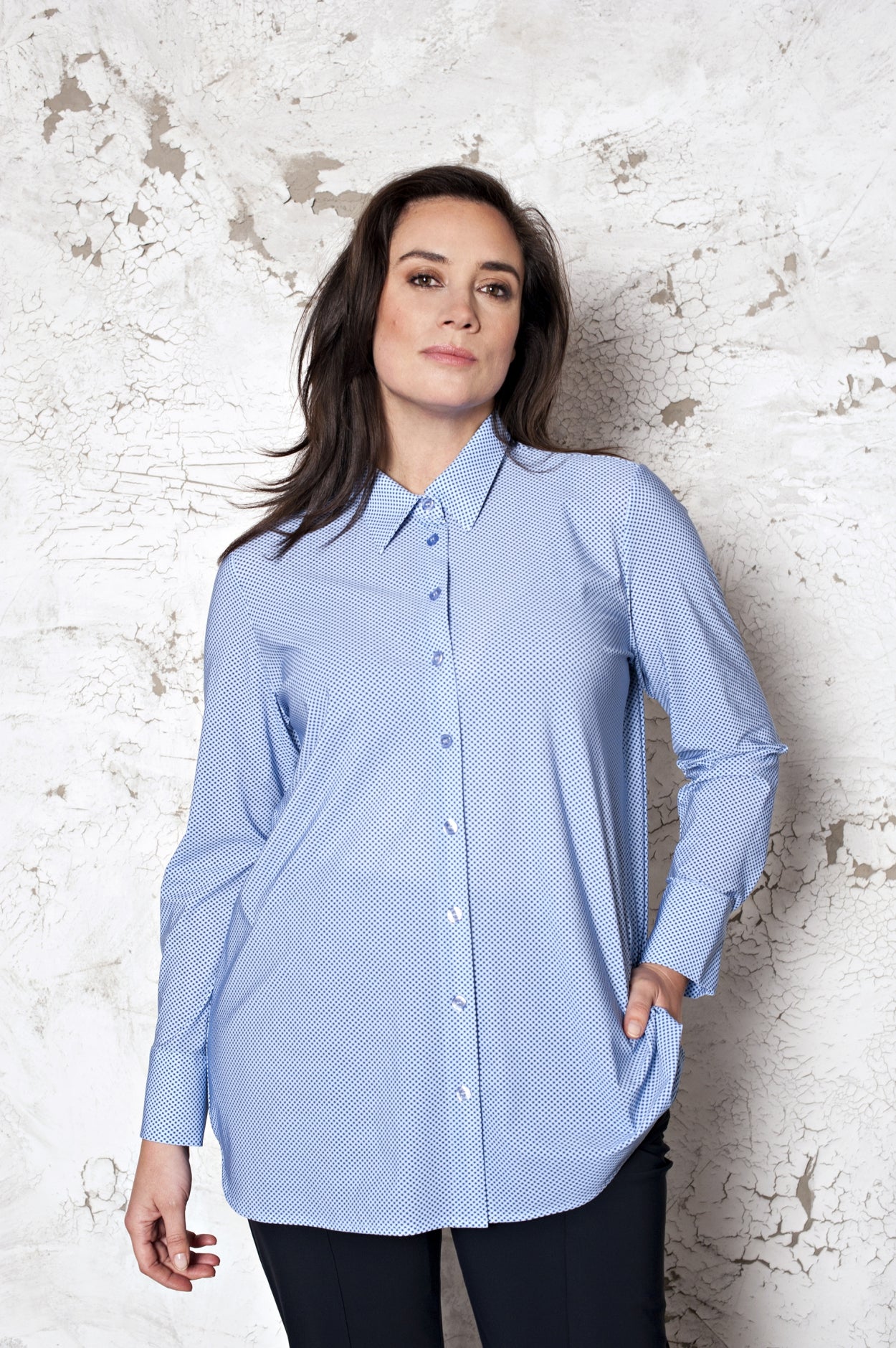 Shirt Basic | Dobby Blue Navy