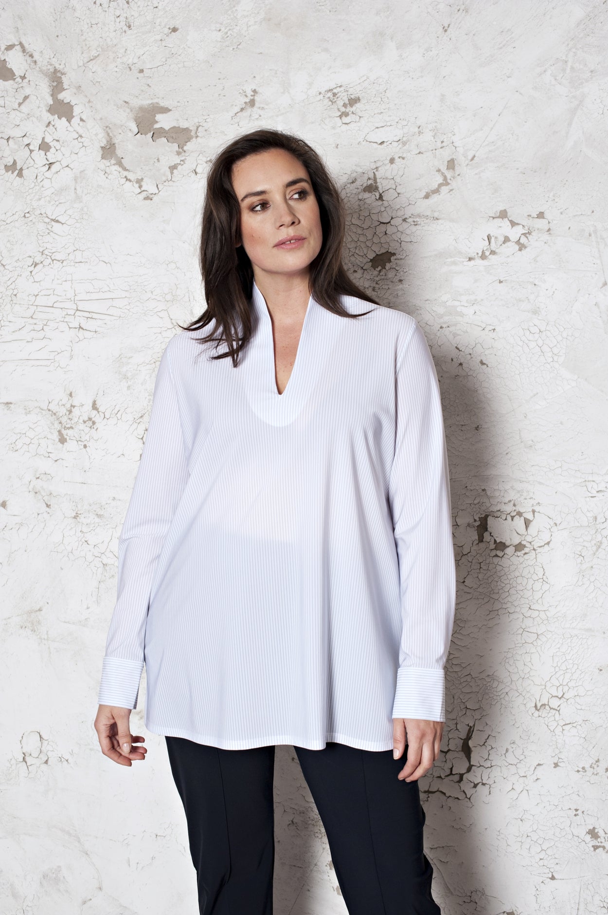 Shirt Classic | Stripe White Light Blue