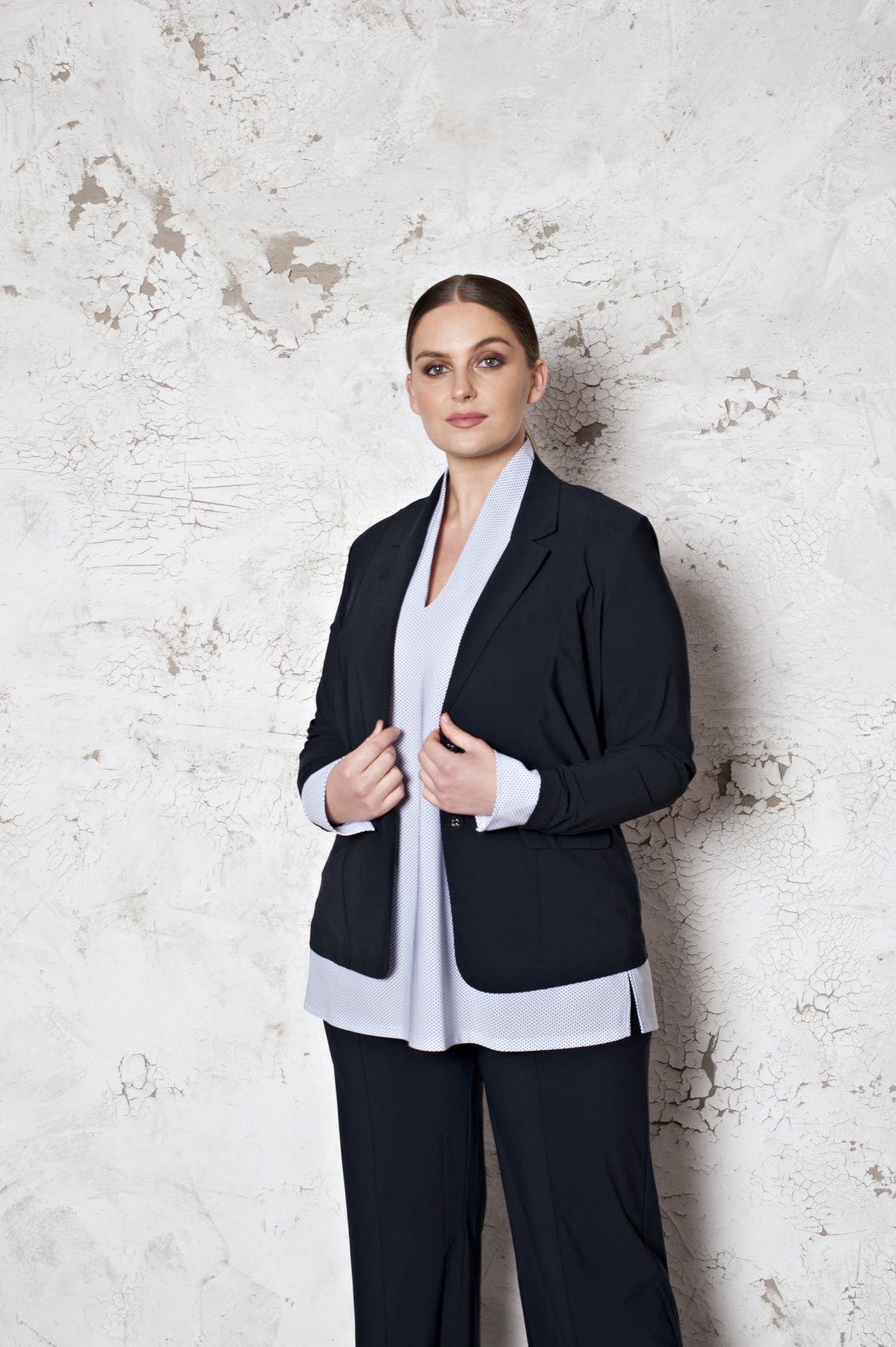 Shirt Classic | Dobby White Blue