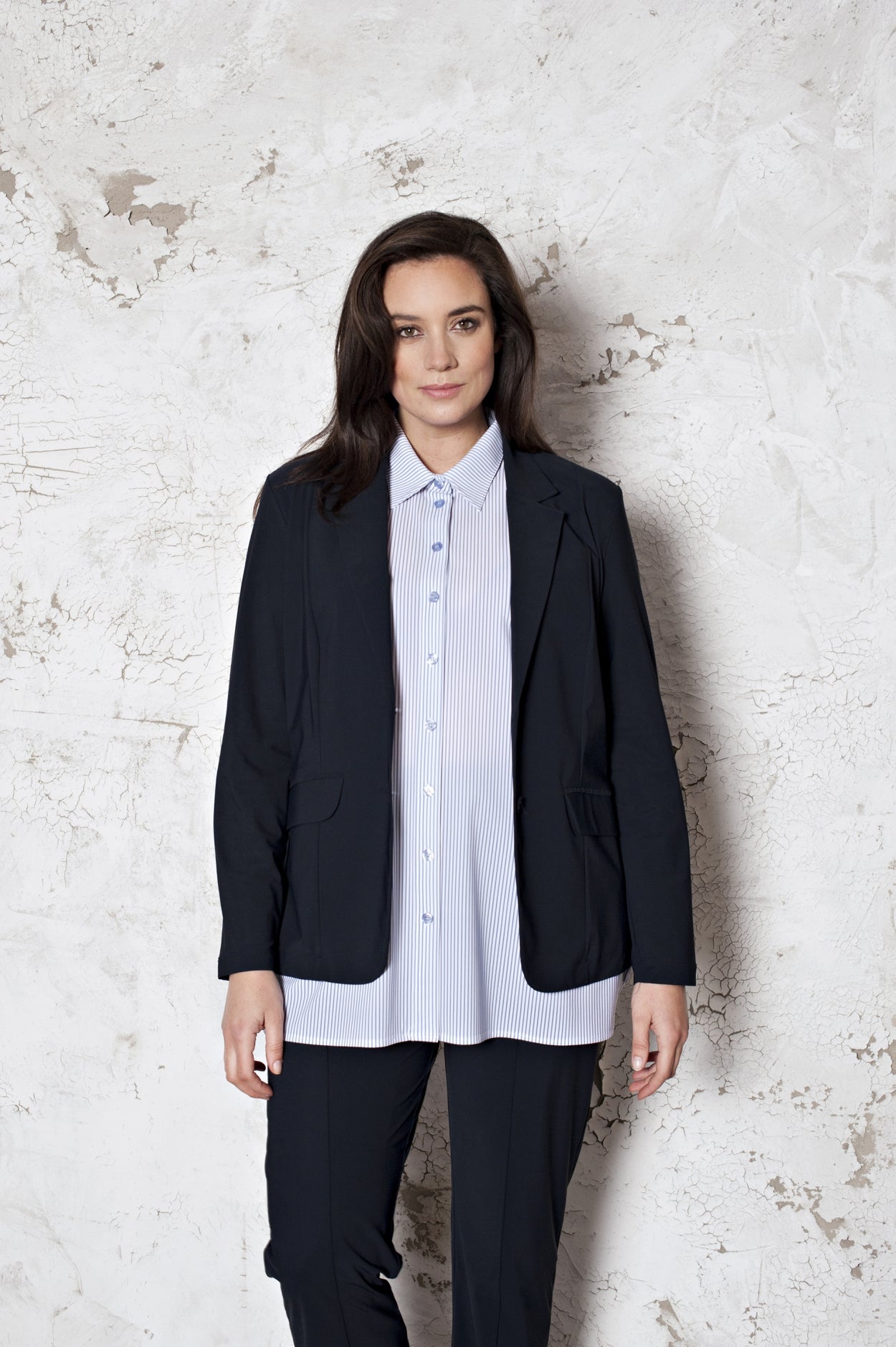 Shirt Basic | Stripe White Navy