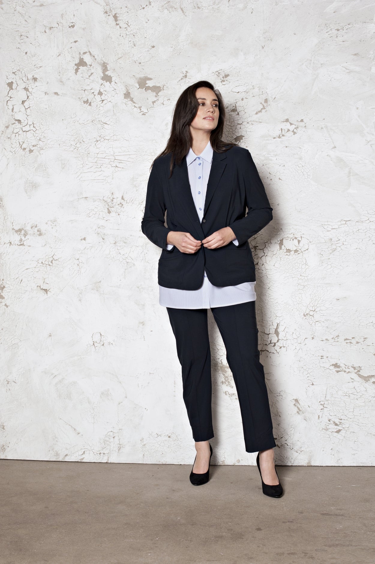 Shirt Basic | Stripe White Navy