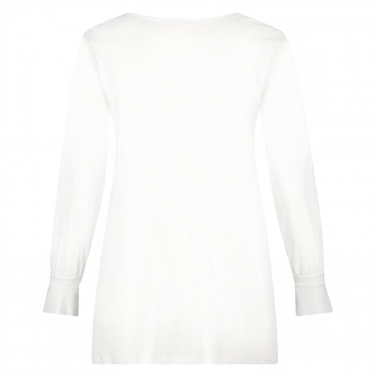 Ruche Top LS | White