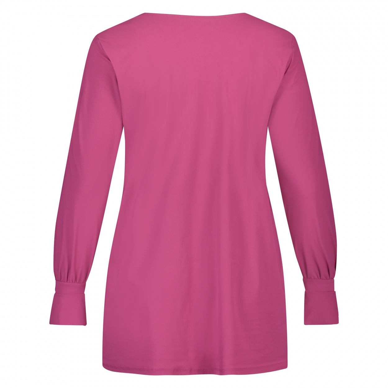 Ruche Top LS | Cerise