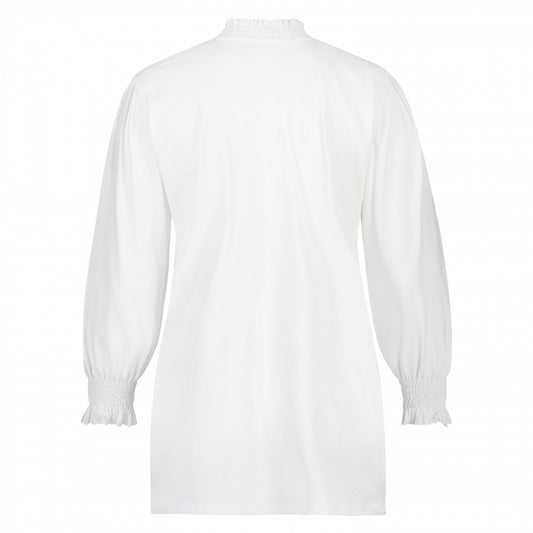Smock Top LS | White