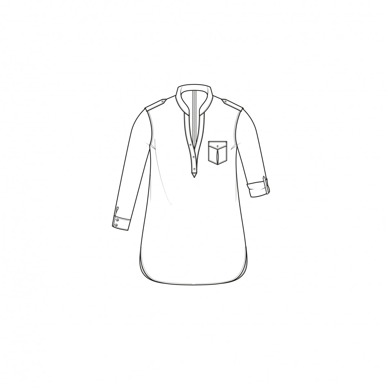 Mao Top LS-SFR | Black