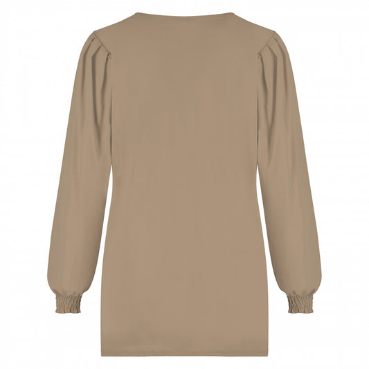 Puff Top LS | Mocca