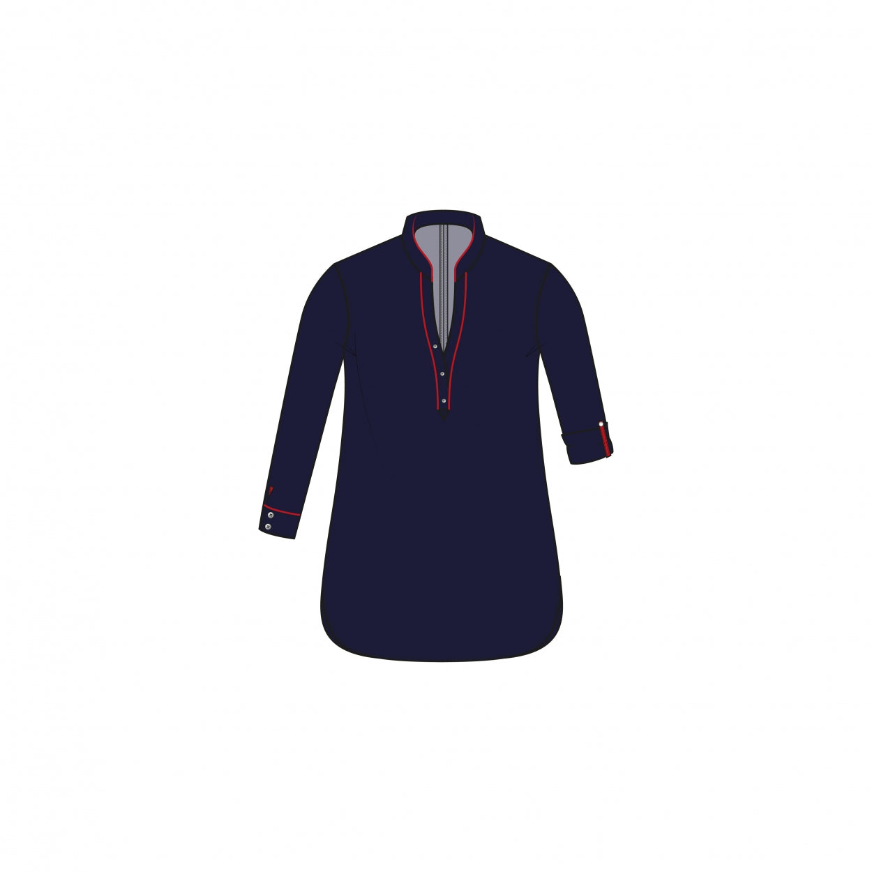 Mao Top LS DYN-PP | Navy