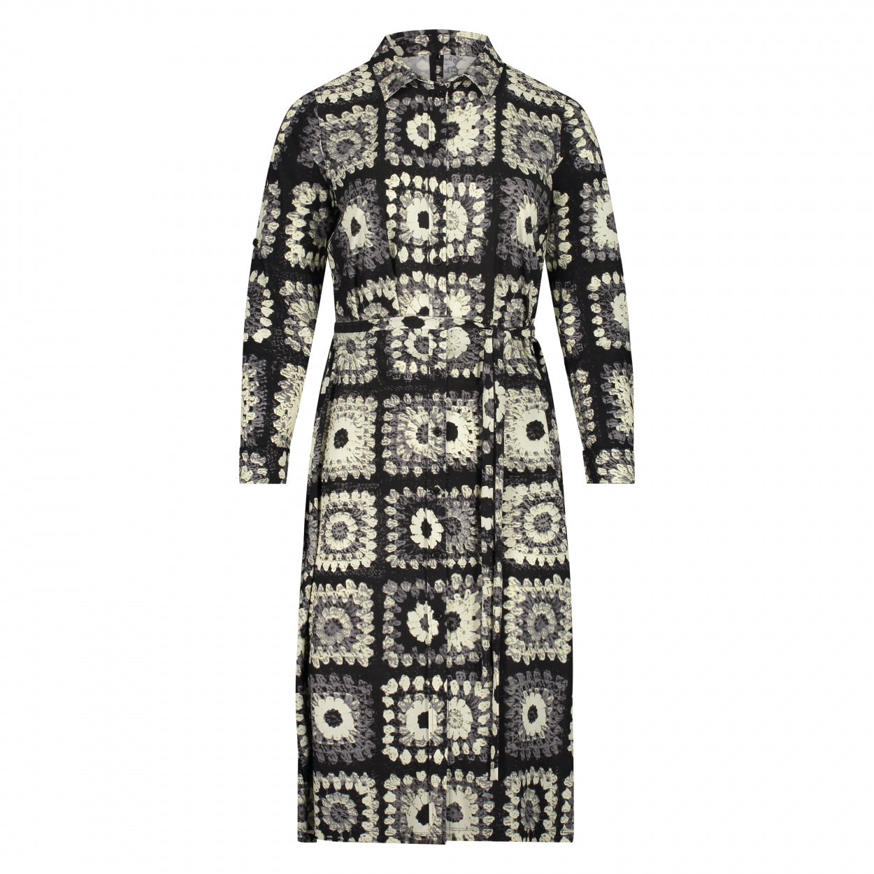 Blouse Dress XL LS | La Bloemen Grey