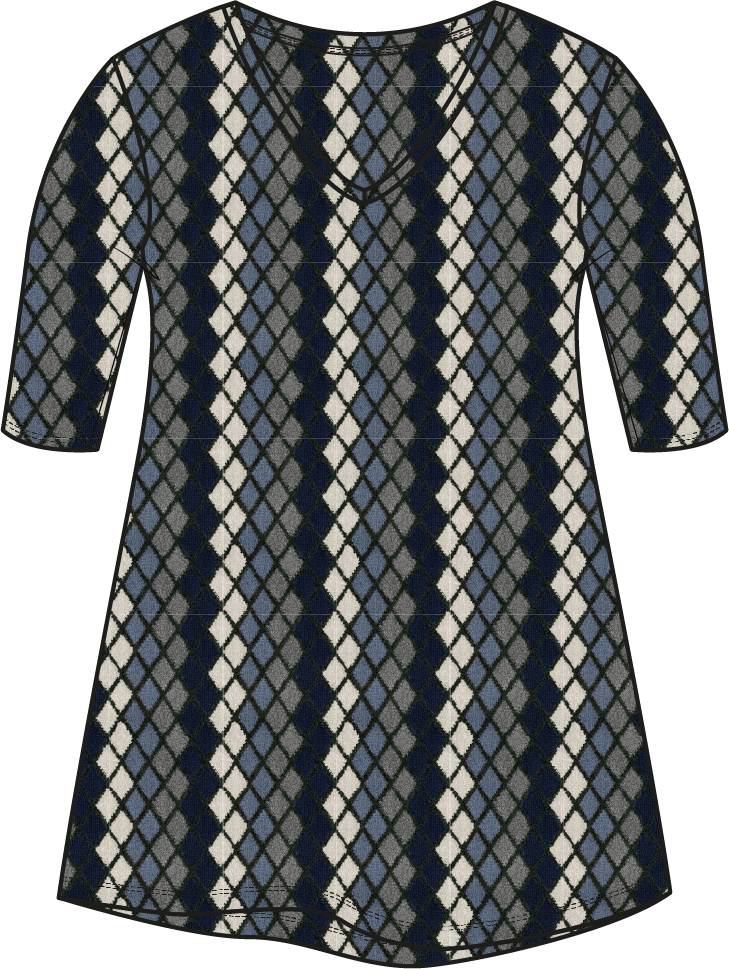 Tee V-Neck | Scotch Argyle