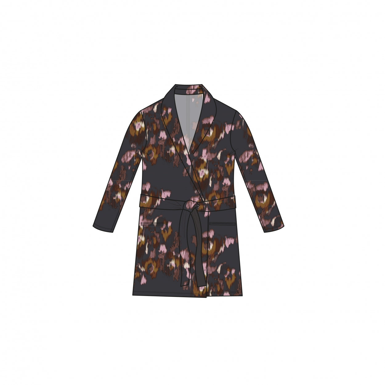 Wrap Jacket | Faded Flowers