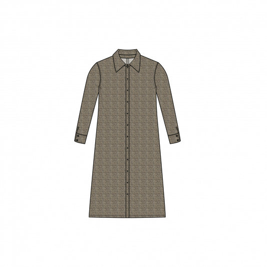 Blouse Dress LS | Tweed