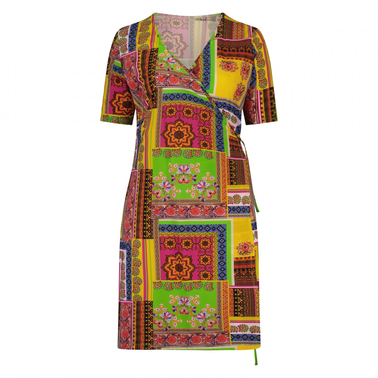 Wrap Dress SS | Folklore Patches