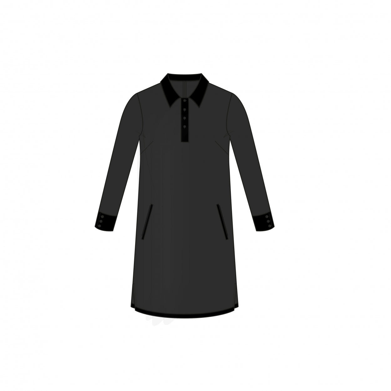 Polo Dress LS LTD | Soft Suède