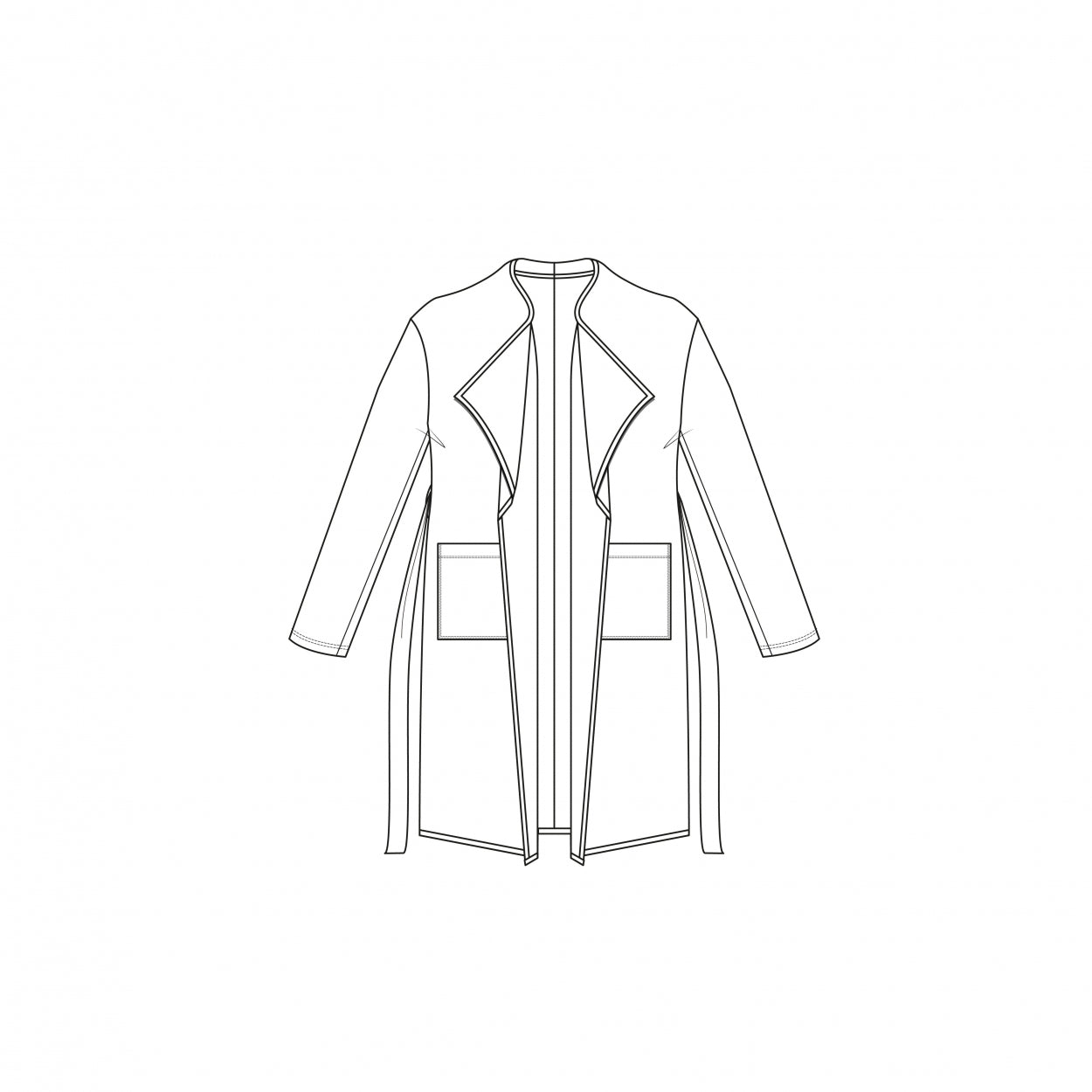 Vest XL Crepe LS | Brown