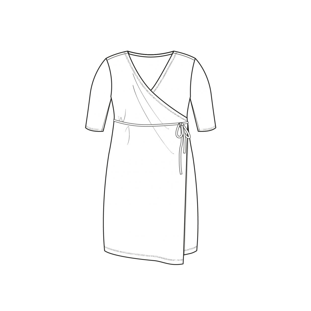 Wrap Dress SS | Khaki