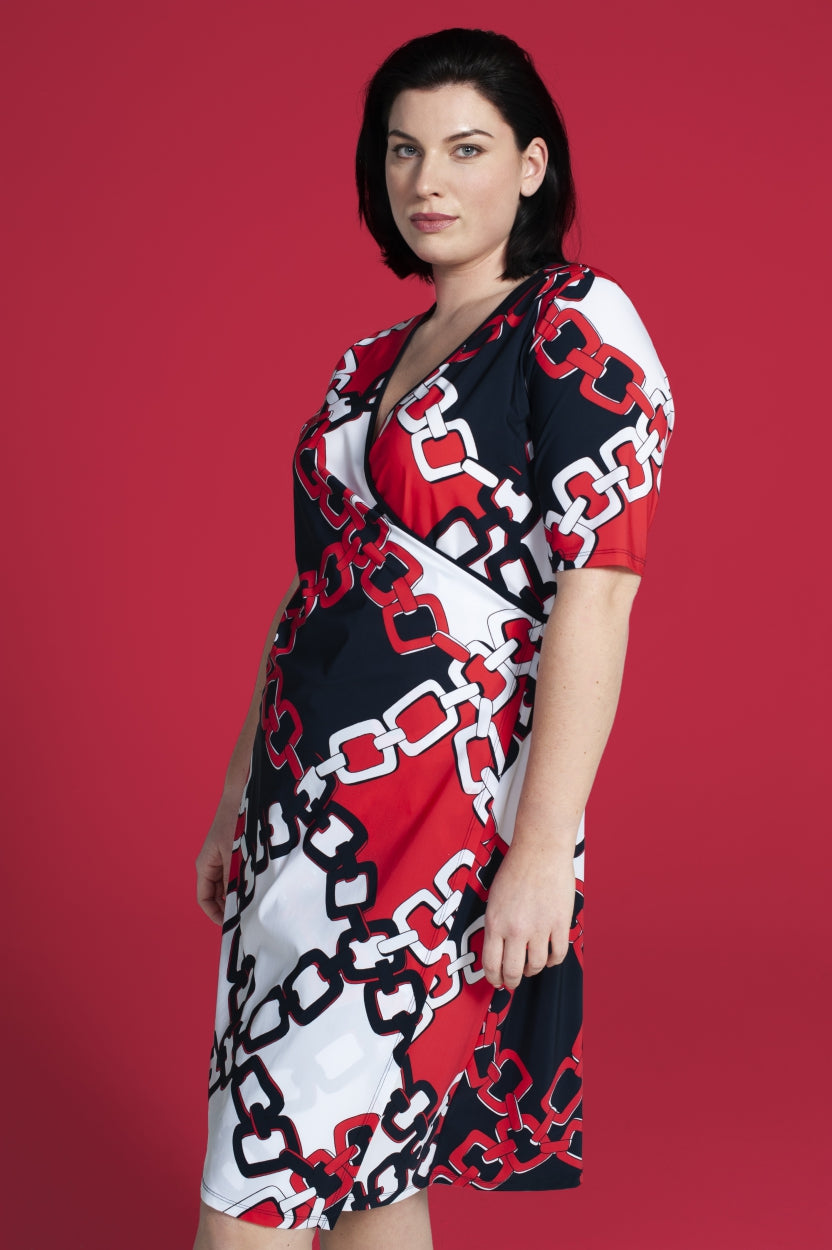 Wrap Dress SS | Classic Chains - DYNAMICS