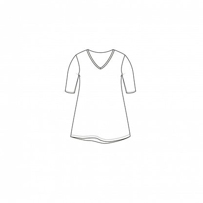 Tee V-Neck | Deep Purple
