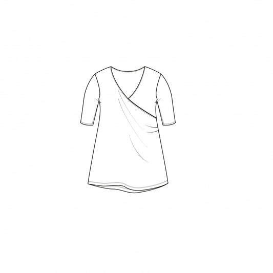 Wrap Top SS | Brown