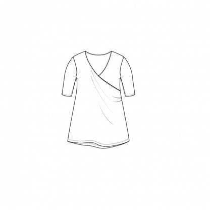 Wrap Top SS | Off-White