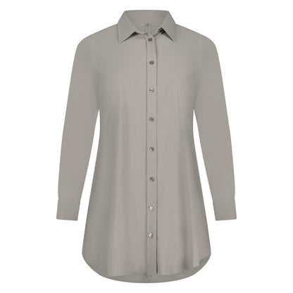 Blouse Long LS | Taupe