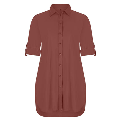 Blouse Long LS | Cacao