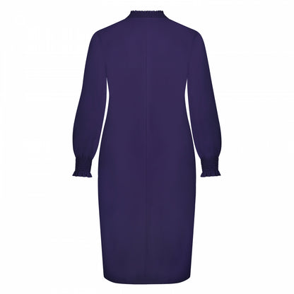 Smock Dress LS | Deep Purple