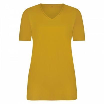 Tee V-Neck | Ocher Yellow