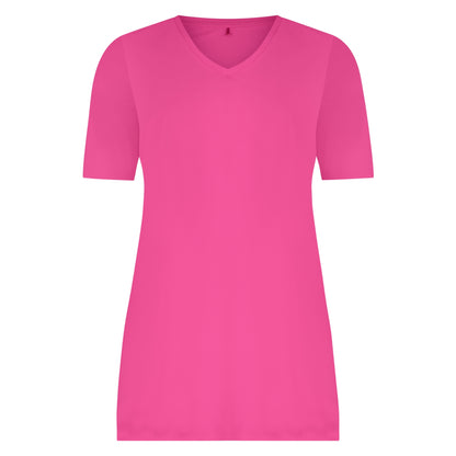 Tee V-Neck | Fuchsia