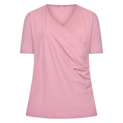 Wrap Top SS | Antique Pink