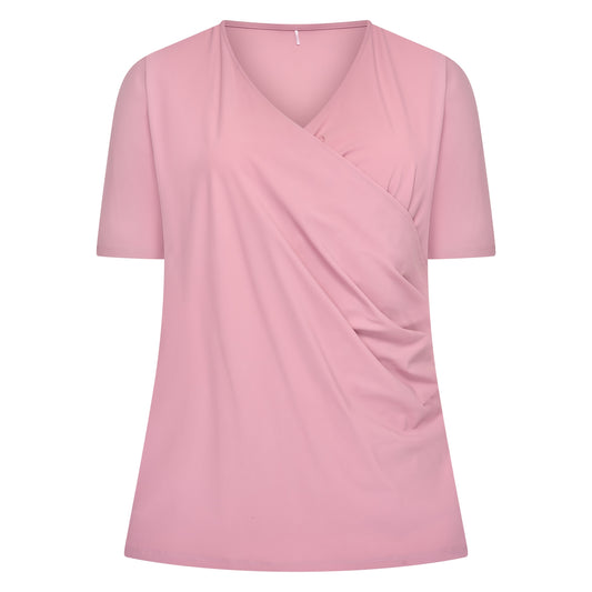 Wrap Top SS | Antique Pink