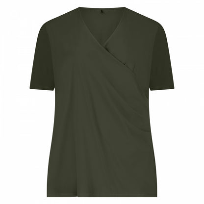 Wrap Top SS | Khaki