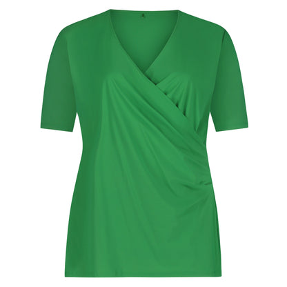 Wrap Top SS | Forest Green
