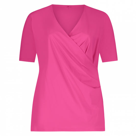 Wrap Top SS | Fuchsia