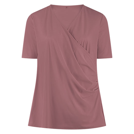 Wrap Top SS | Mauve