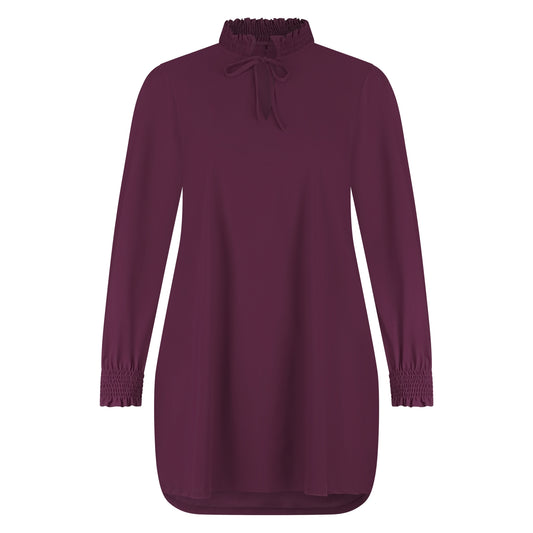 Smock Top LS | Burgundy