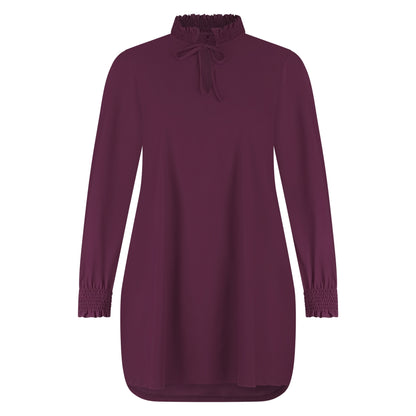 Smock Top LS | Burgundy