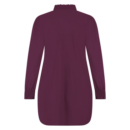 Smock Top LS | Burgundy
