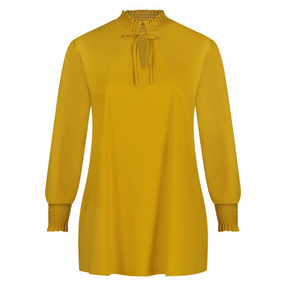 Smock Top LS | Ocher Yellow